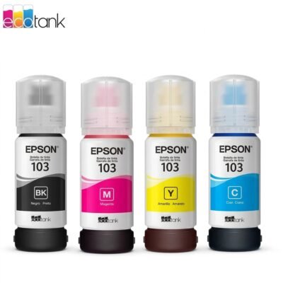 Pack 4 Bouteilles d&rsquo;Encre Originales Epson EcoTank 103