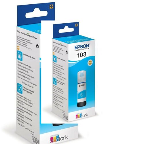 Bouteille d'Encre Originale Epson 103 Cyan – C13T00S24A
