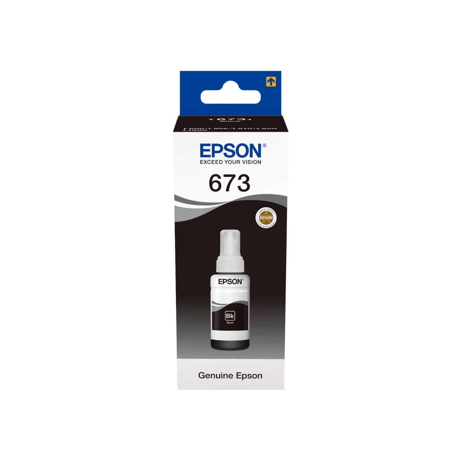 Bouteille d'Encre Originale Epson 673 Noire – C13T67314A