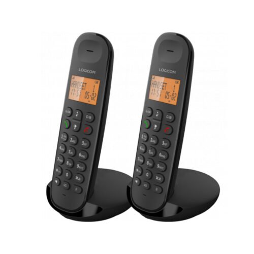 Téléphone Fixe Logicom ILOA 250 Duo Noir Sans Fil