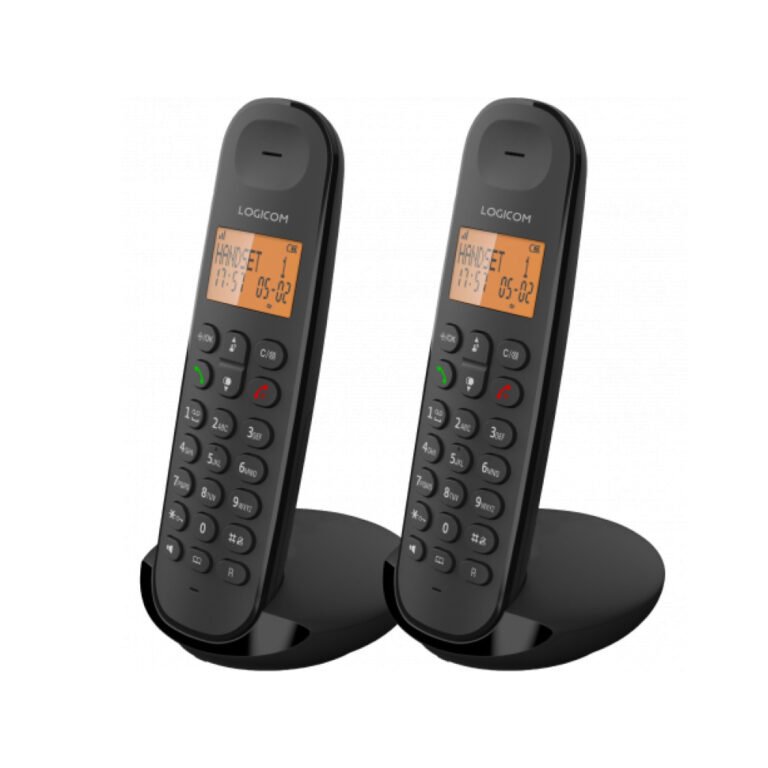 Téléphone Fixe Logicom ILOA 250 Duo Noir Sans Fil