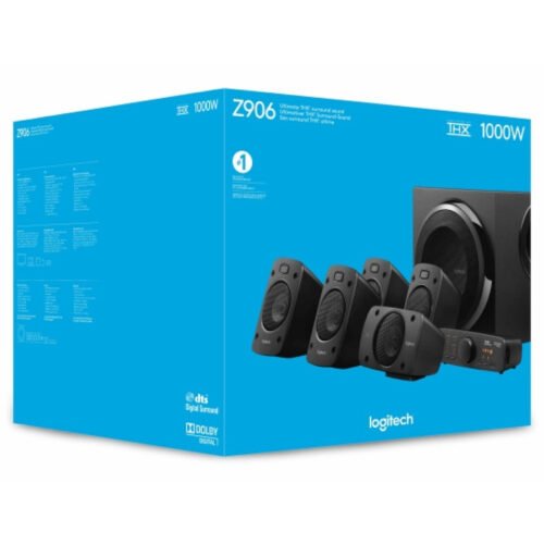 Haut-Parleurs Logitech Z906 THX Surround 5.1 Noir – 980-000468
