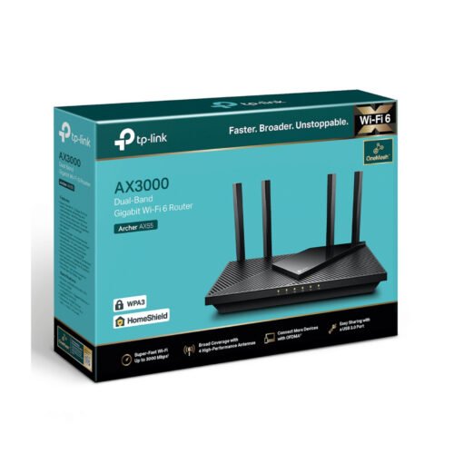 Routeur TP-Link Archer AX55 AX3000 WiFi 6 Bi-Bande