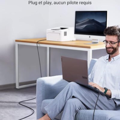 Câble Imprimante USB 2.0 Ugreen 3 Mètres – 10351 – Image 2