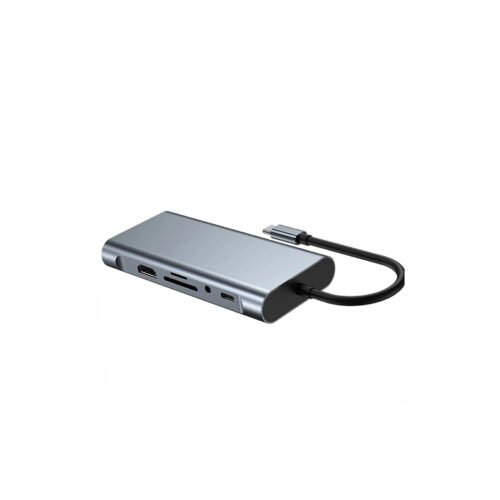 Alternative view of Adaptateur USB-C 11-en-1 – HDMI, USB x4, PD 87W, TF/SD, RJ45, VGA, Jack