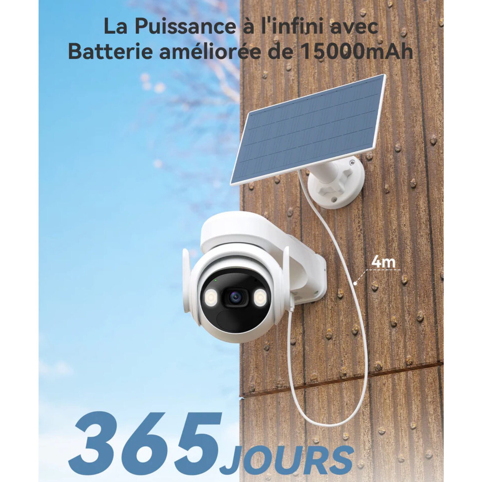 Caméra 4G IMOU sur Batterie 2K 3MP avec Panneau Solaire 3W – Kit Complet – Image 3