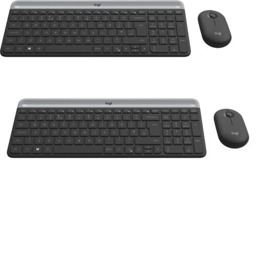Alternative view of Kit Clavier & Souris Logitech MK470 Ultra-fin AZERTY Sans Fil – 920-009190