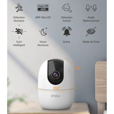 Caméra WiFi IMOU Ranger 2 2K 3MP Intérieure – IPC-K2EP-3R1W – Image 4