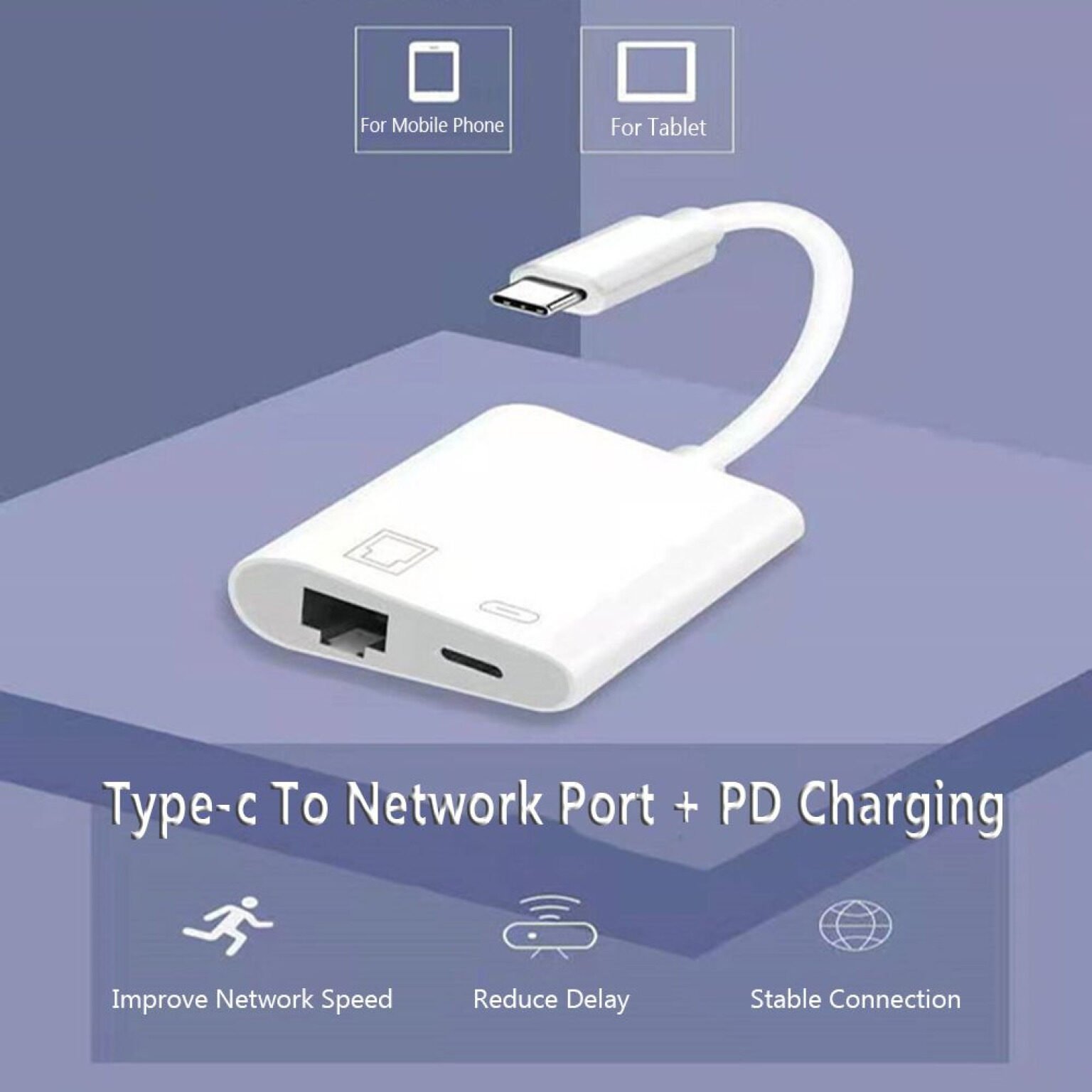 Adaptateur USB-C 2-en-1 – RJ45 + Power Delivery – Image 4