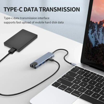 Adaptateur USB-C 6-en-1 – HDMI 4K, RJ45, USB 3.0 – Image 5