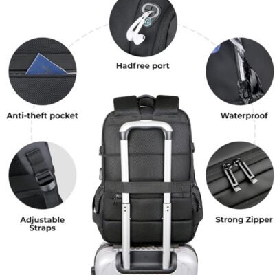 Sac à Dos Markova 2219 Noir 15,6″ – Image 5