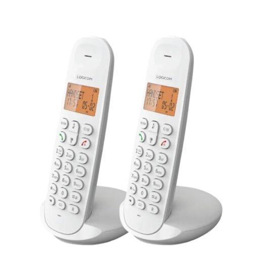 Téléphone Fixe Logicom ILOA 250 Duo Blanc Sans Fil
