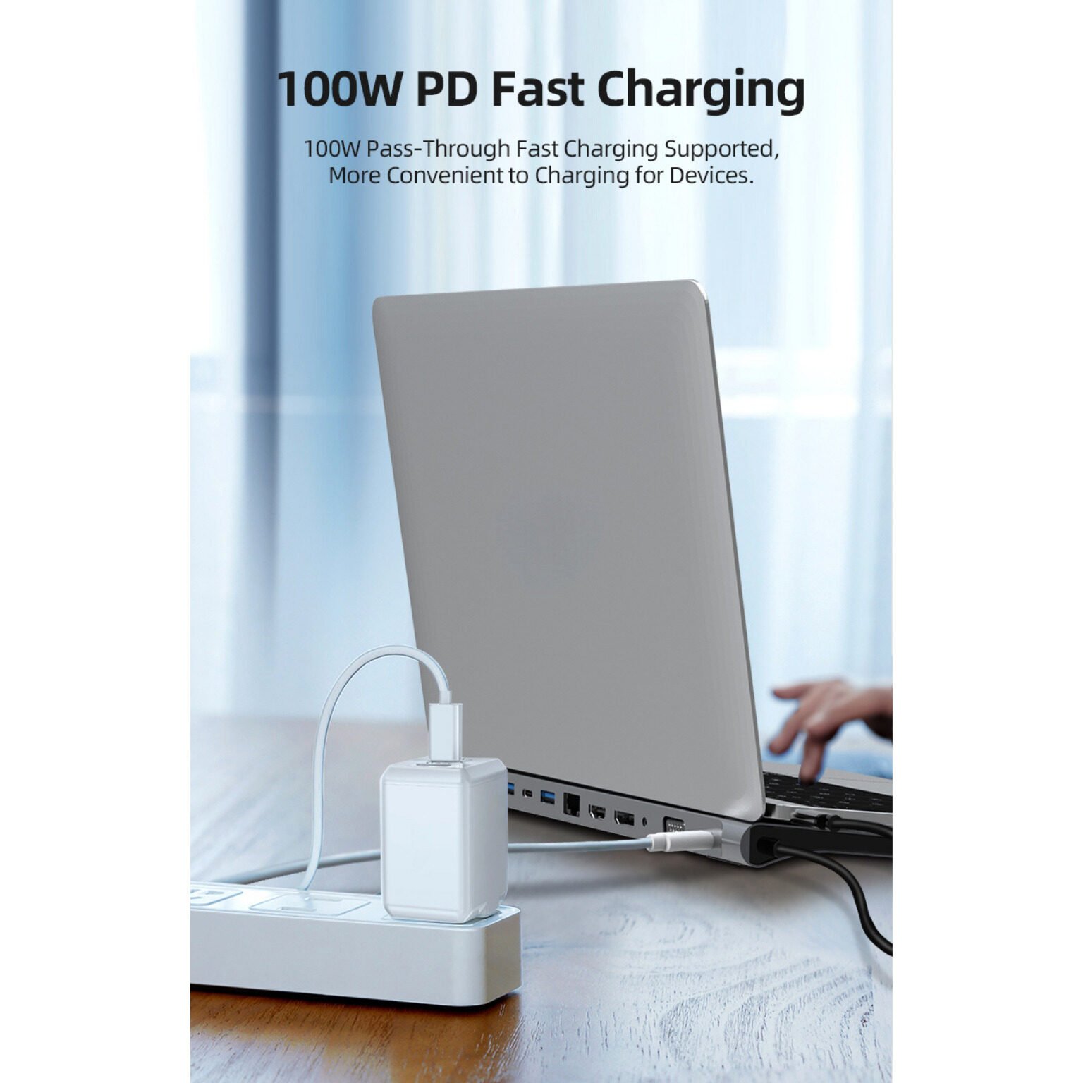 Adaptateur USB-C 12-en-1 – HDMI 4K, RJ45, USB, Lecteur SD/TF, VGA, Jack 3.5mm, PD 100W – Image 6