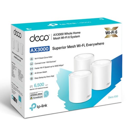 Système WiFi 6 Mesh TP-Link Deco X50 AX3000 – Pack de 3