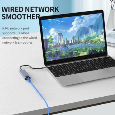 Adaptateur USB-C 6-en-1 – HDMI 4K, RJ45, USB 3.0 – Image 7