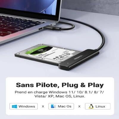 Adaptateur USB 3.0 vers SATA 2,5″ Ugreen – 70609 – Image 4
