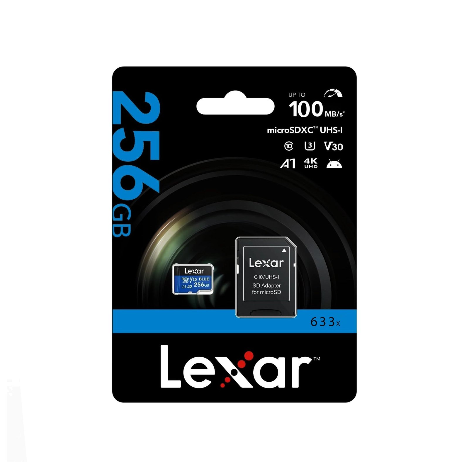 Carte Mémoire Lexar High Performance 633x 256 Go – microSDHC/XC