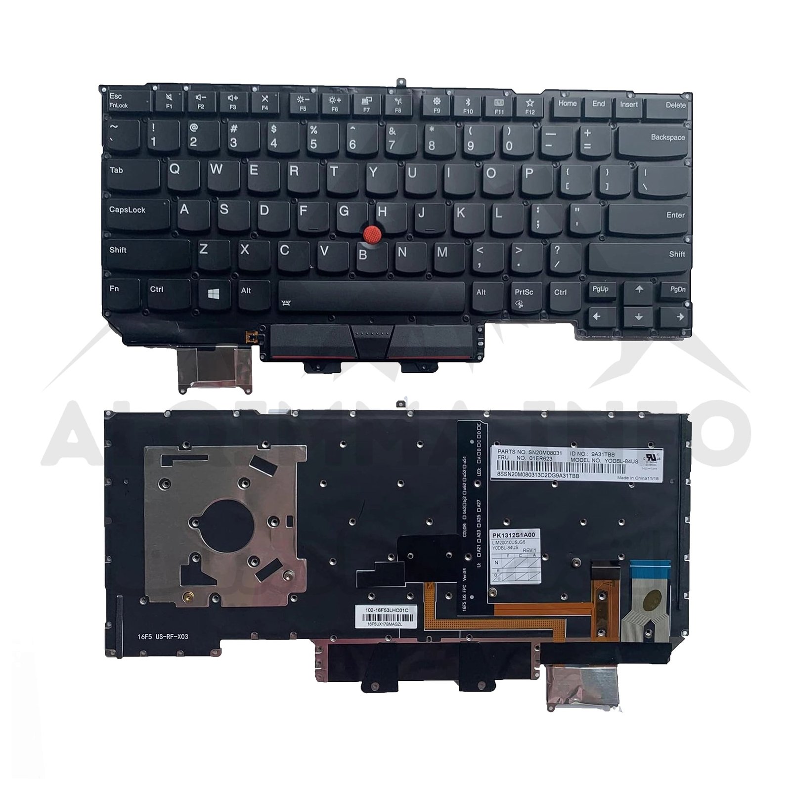 Clavier AZERTY Lenovo ThinkPad X1 Carbon (5e – PC Portable