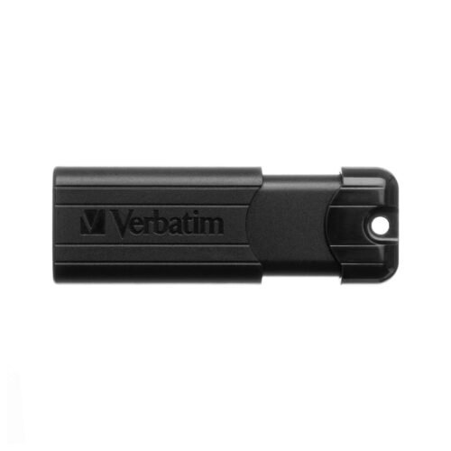 Clé USB Verbatim Pinstripe 64 Go Noire – USB 3.2 Gen 1 – 49318
