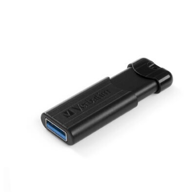 Clé USB Verbatim Pinstripe 64 Go Noire – USB 3.2 Gen 1 – 49318 – Image 4