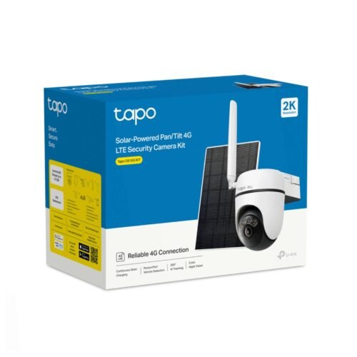 Caméra 4G TP-Link Tapo C615G Kit 2K Panoramique + Panneau Solaire