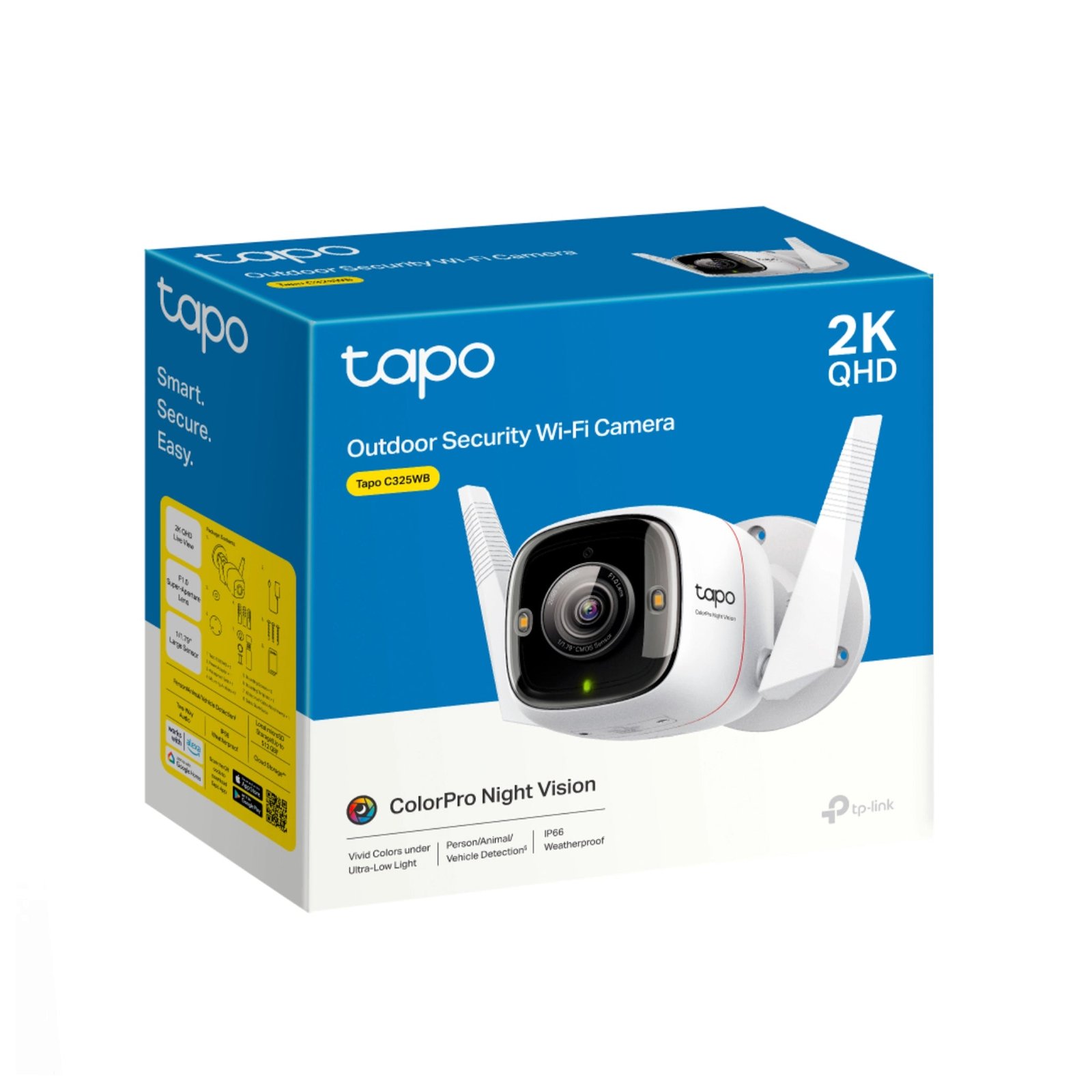 Caméra WiFi TP-Link Tapo C325WB 2K QHD Extérieure