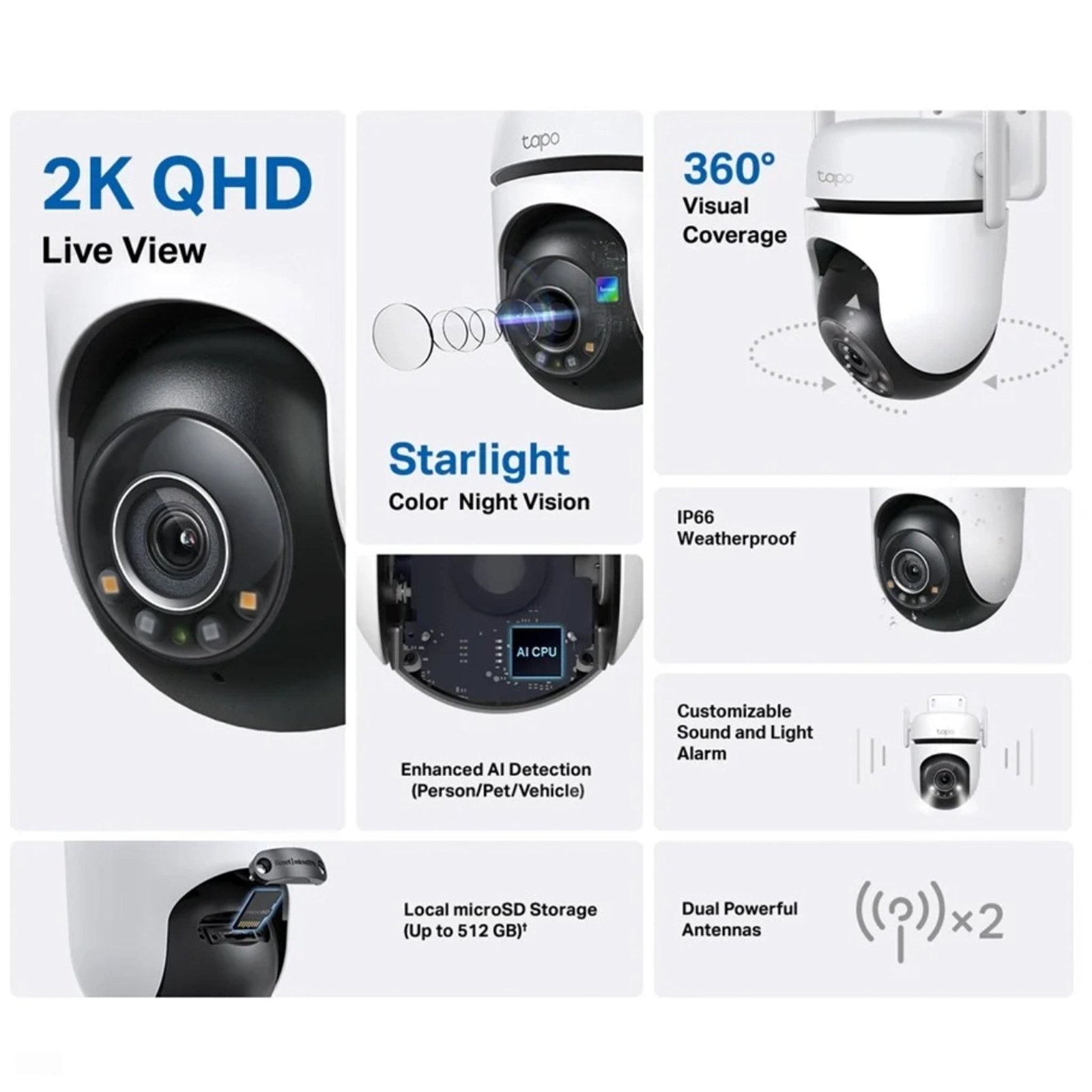 Caméra WiFi TP-Link Tapo C520WS – Image 2