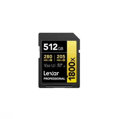Carte Mémoire Lexar Professional 1800x 512GB Gold Series – SDXC – Image 2