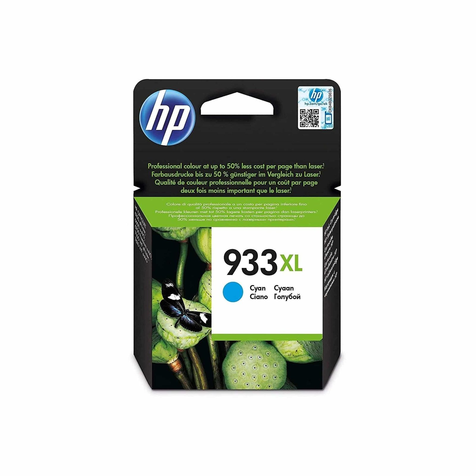 Cartouche d'Encre Originale HP 933XL Cyan – CN054AE