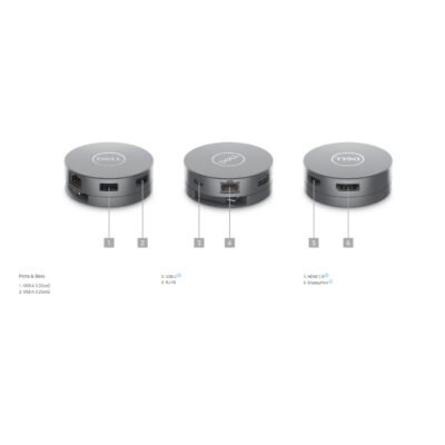 Adaptateur Dell DA305 USB-C 6-en-1 – 470-AFKL – Image 7