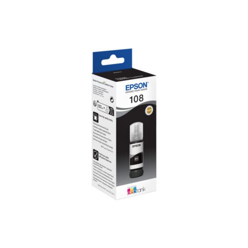 Bouteille d'Encre Originale Epson 108 Noir – C13T09C14A