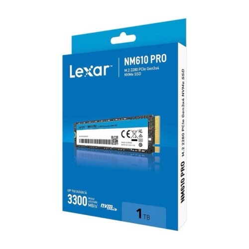 Disque SSD Interne Lexar NM610 PRO 1TB – M.2 PCIe Gen3 NVMe