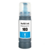 Bouteille d'Encre Compatible Epson 103 - Cyan (70ml)