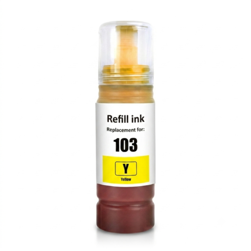Bouteille d'Encre Compatible Epson 103 - Jaune (70ml)