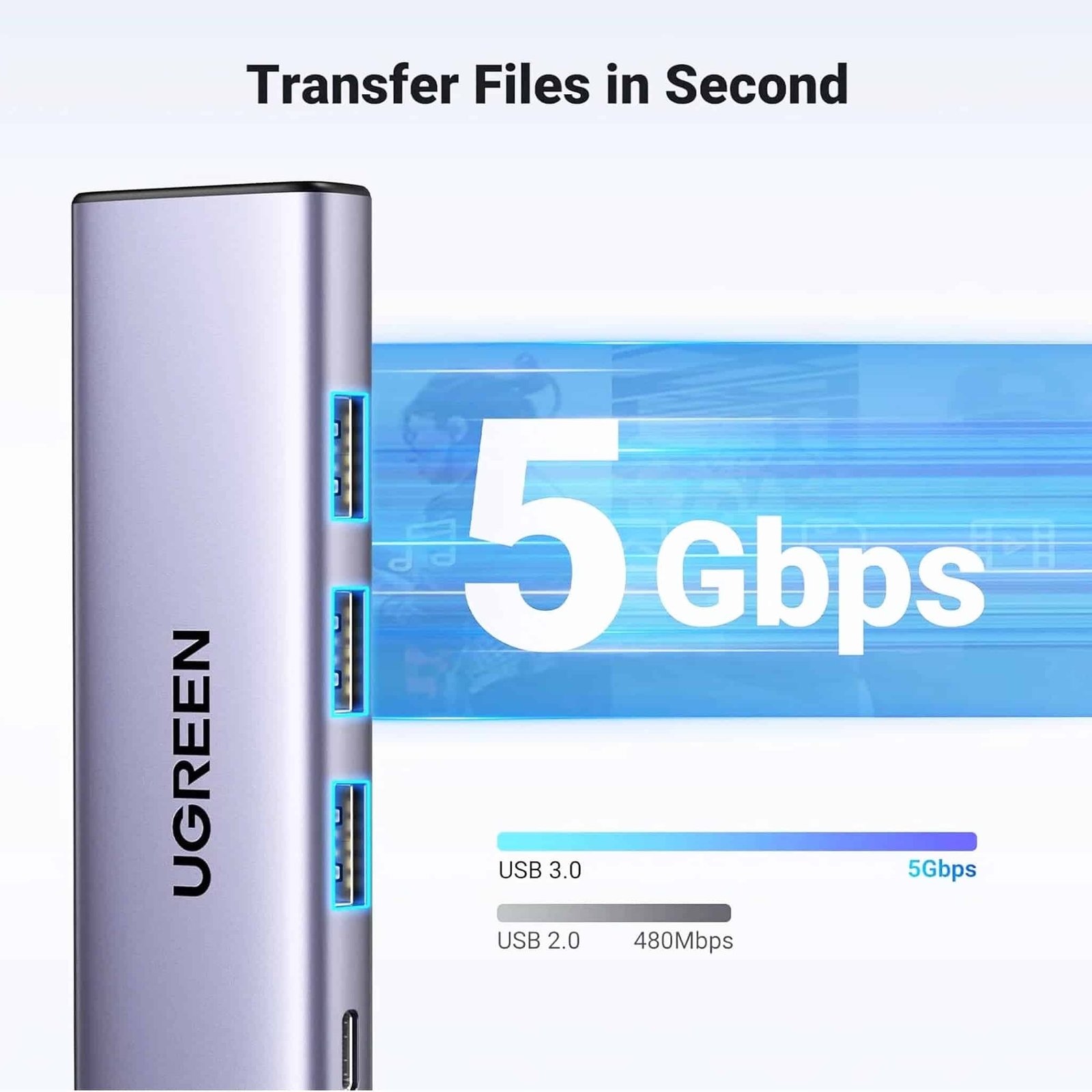 Hub USB-C 5 EN 1 Ugreen – 15596 – Image 4