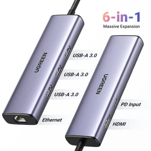Hub USB-C 6 EN 1 Ugreen – 15598
