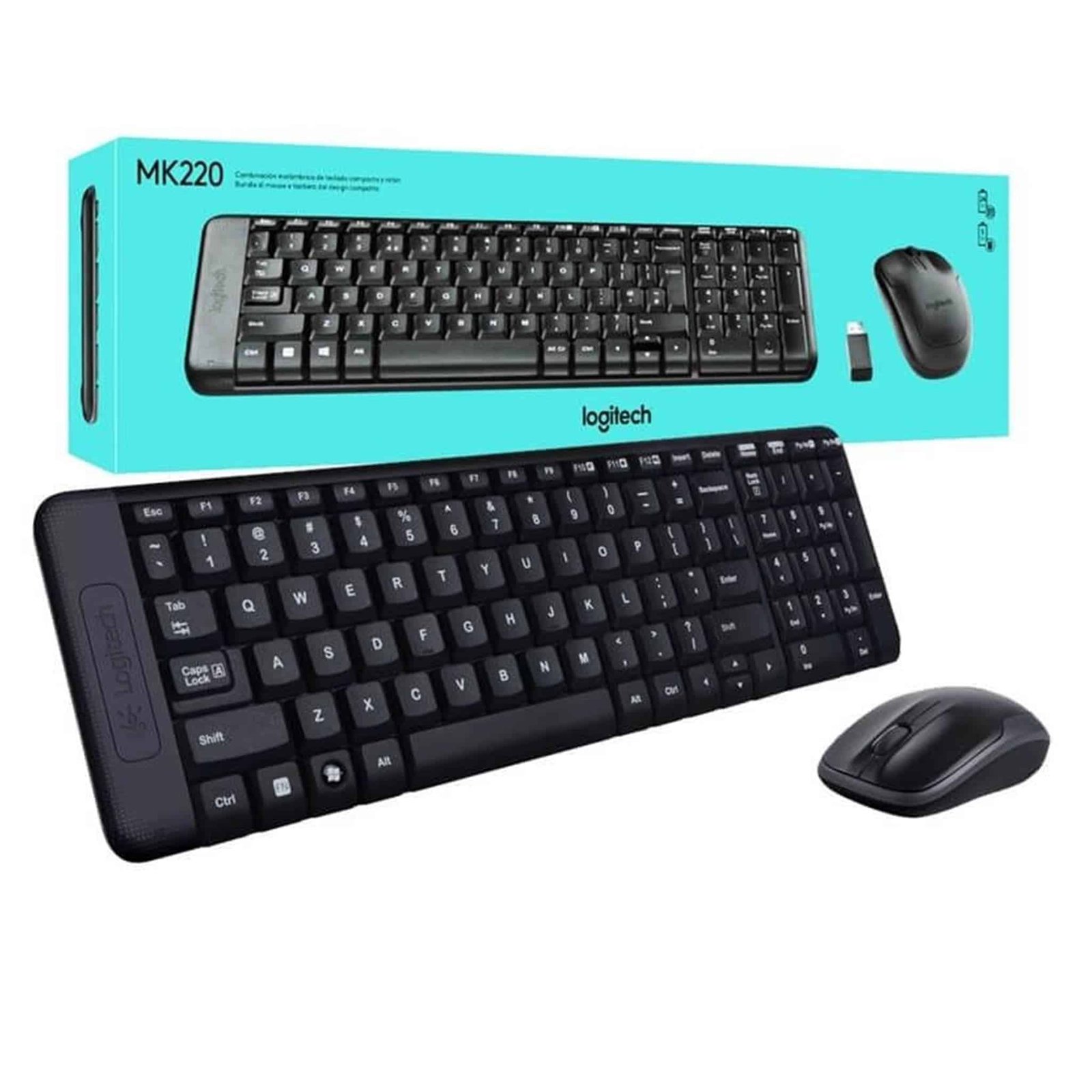 Kit Clavier & Souris Logitech MK220 Sans Fil AZERTY – 920-008318