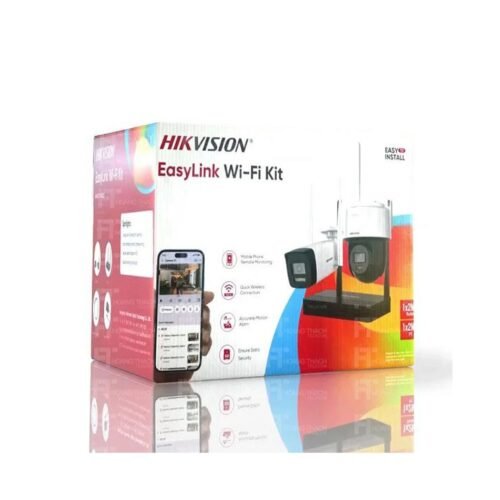 Alternative view of Kit Caméra Hikvision WiFi 4MP Bullet + PT Dôme avec NVR – NKS424W03H
