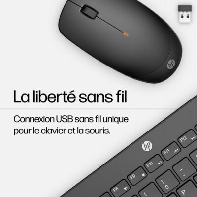 Kit Clavier & Souris Sans Fil HP 230 AZERTY – 18H24AA – Image 3