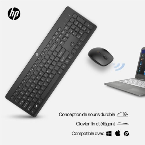 Alternative view of Kit Clavier & Souris Sans Fil HP 230 AZERTY – 18H24AA
