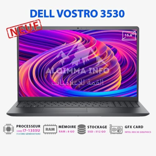 Ordinateur Portable Dell Vostro 3530 i7-1355U 8GB SSD 512GB 15.6″ FreeDOS