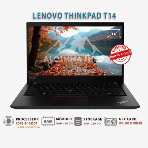Ordinateur Portable Lenovo ThinkPad T14 i5-1145G7 16GB SSD 256GB – Remis à Neuf