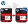 Pack HP 652 Noire + Couleur Originales
