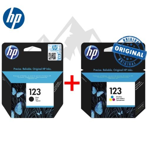 Pack HP 123 Noire + Couleur Originales