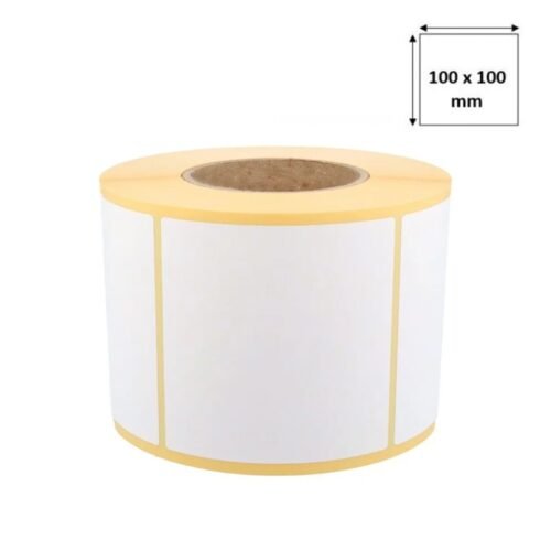 Rouleau de 500 Étiquettes Thermiques 100 x 100 mm