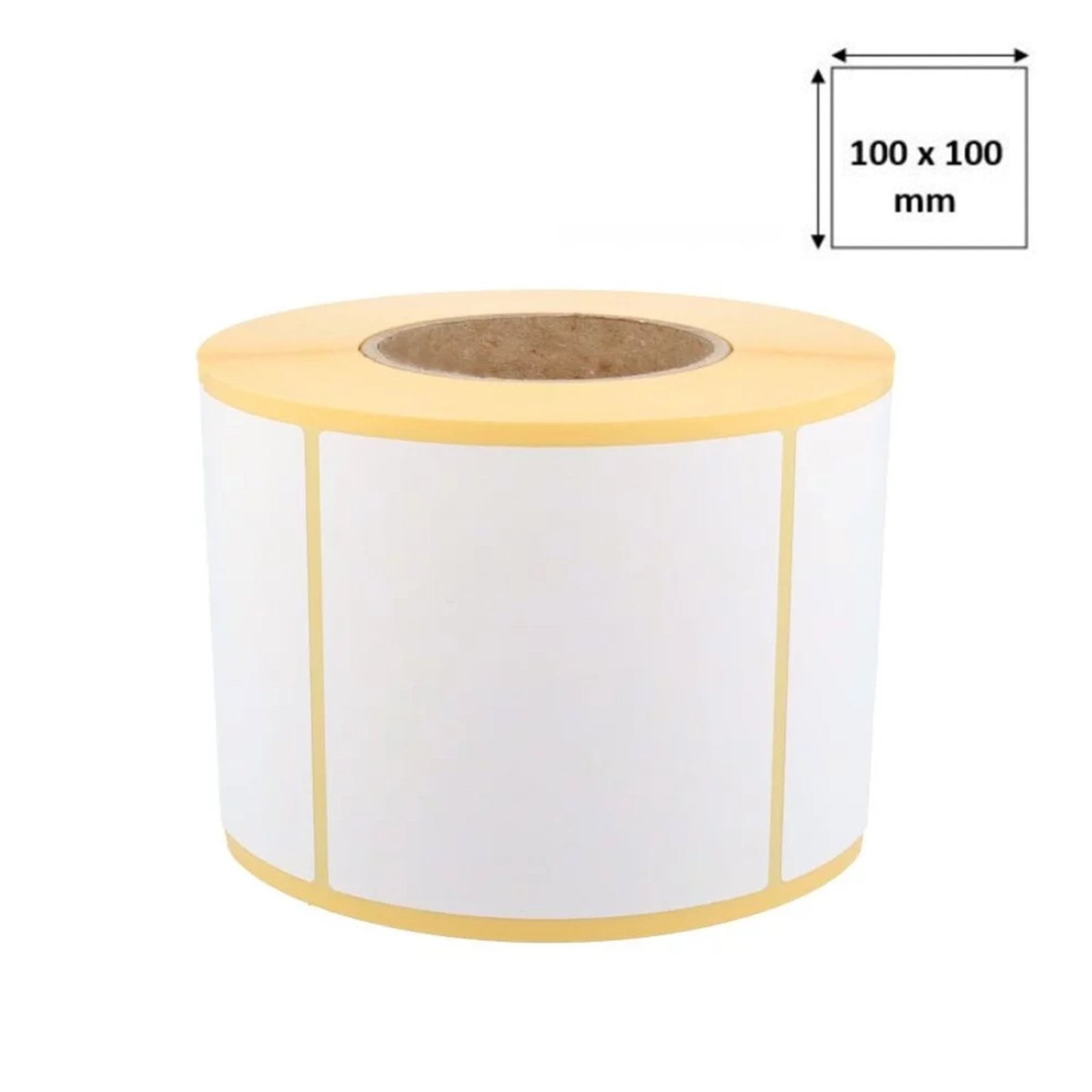 Rouleau de 500 Étiquettes Thermiques 100 x 100 mm