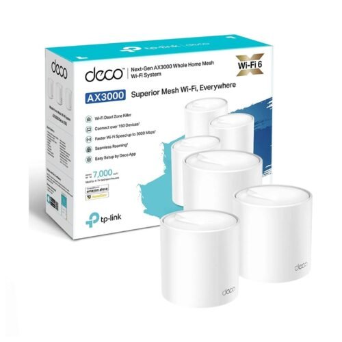 Système WiFi Mesh TP-Link Deco X60 AX5400 – Pack de 3 (WiFi 6)