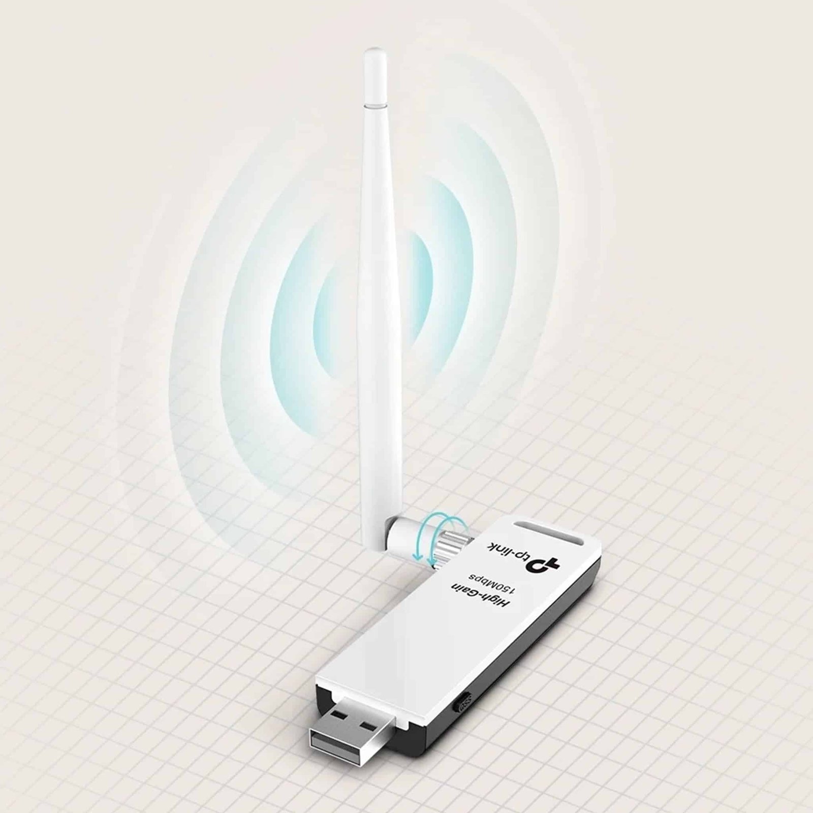 Clé WiFi TP-Link TL-WN722N 150Mbps Haute Puissance – USB – Image 3