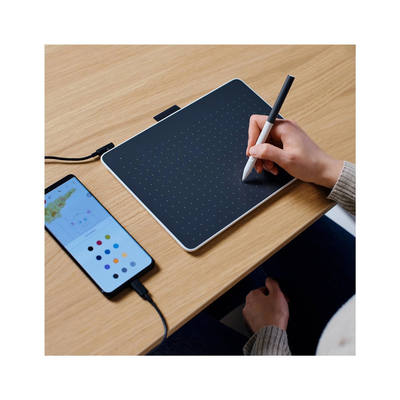 Tablette Graphique One by Wacom Format Small – CTC4110WLW2B – Image 6