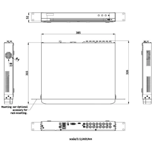 Alternative view of DVR Hikvision 32 Canaux 1080P AcuSense